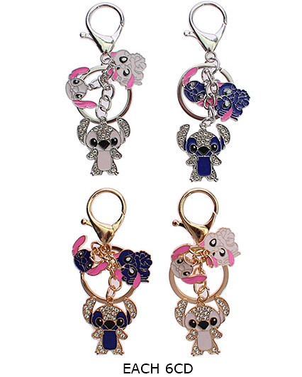3.9" Novelty Triple Charm Keychain .68 each