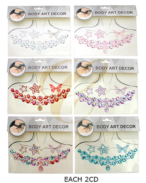 Body Art Rhinestone Stickers (1518) .68 each