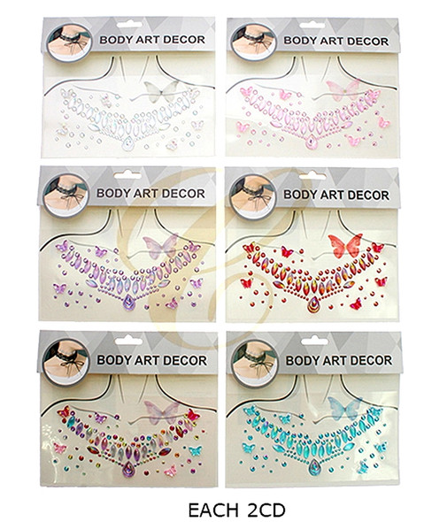 Body Art Rhinestone Stickers (1517) .68 each