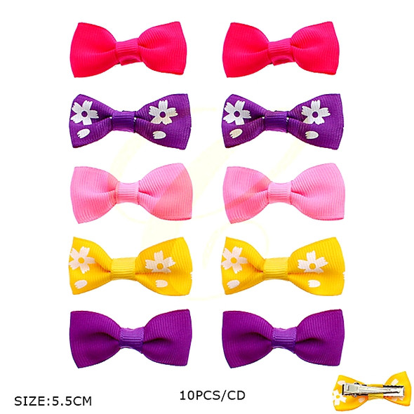 10 Pc Set 2" Flower Gator Clip Bows .68 per set