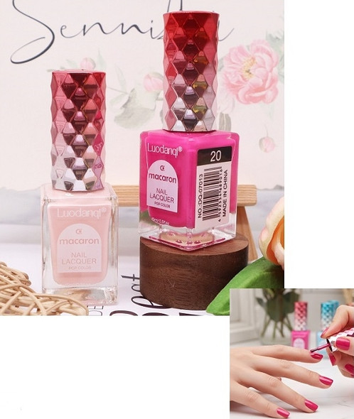 Trendy Bright Colors Long Lasting Nail Polish Set 24 PCS Display Box .75 each