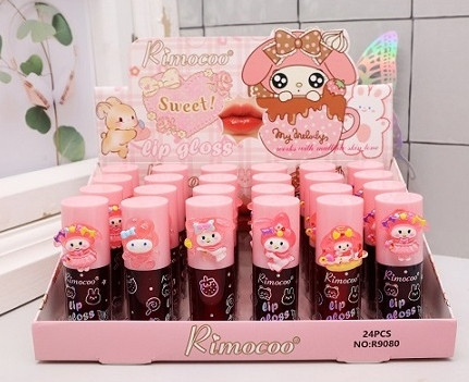 Cute Sweet Lip Gloss 24 PCS Display Box .75 each