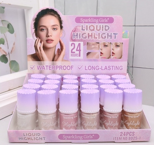 Liquid Highlight Glow Makeup Illuminator 24 PCS Display Box .75 each
