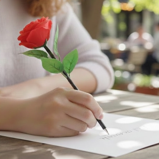 Beautiful Asst Color Rose In A Pot Pen .68 each