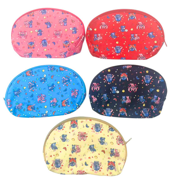 8.2" x 5.5" Novelty Print Zipper All Purpose Cosmetic Bag (10182) .68 each