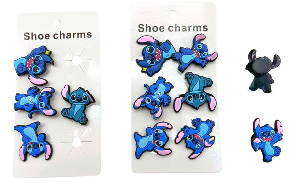 6 Pk Set of Shoe Charms Novelty Theme (1546) .75 per set