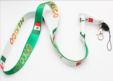 38" Mexico Lanyards w/ Key Holder & Clip 12 per pk  .68 each