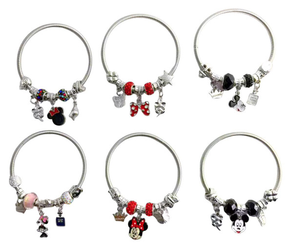 Spring Style Gold & Silver Mixed Novelty Charm Bracelet .68 each