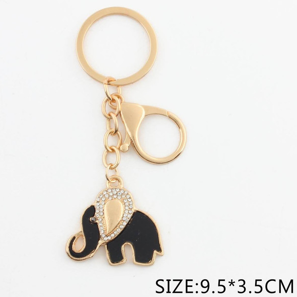 Chic Elephant Charm with Rhinestone Accents Keychain .68 each