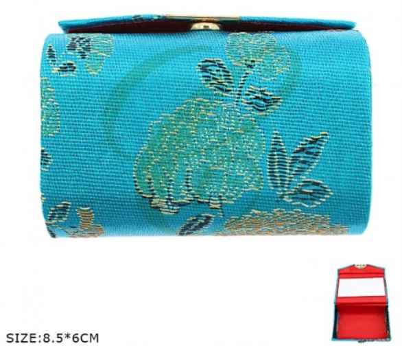 DBL Lipstick Case w/ Mirror Chinese Flower Pattern .68 each