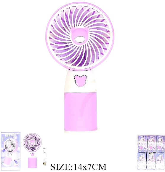 5.5" Handheld Rechargeable USB Fan Asst Colors $2.66 each