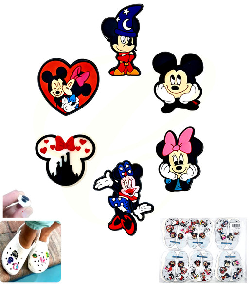 6 Pk Set of Shoe Charms Novelty Theme (2624) .75 per set