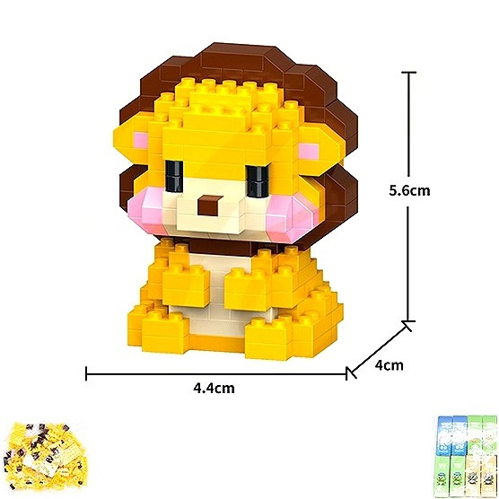 DIY 4 Style Mixed Animals Set Blocks .81 each