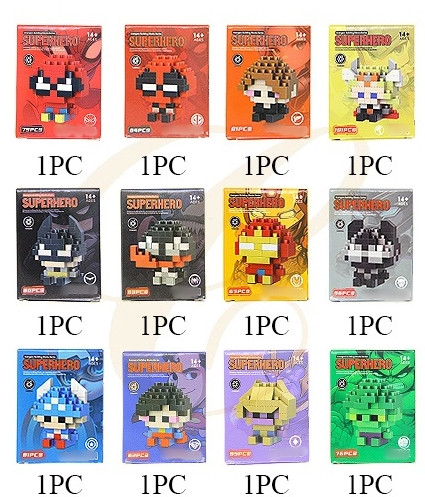 DIY 12 Style Mixed Novelty Set Blocks .81 each