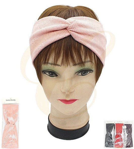 Twist Knot Fabric Hi Fashion Headband .68 each