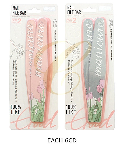 2 Pc Set Flower Theme DBL Sided Nail File .68 per set 