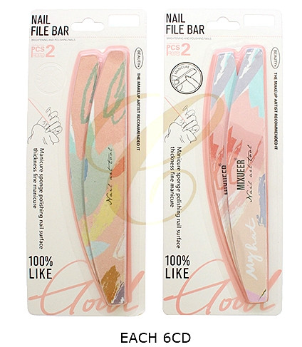 2 Pc Set Artsy Theme DBL Sided Nail File .68 per set 