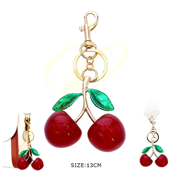 5.1"  Cherry Keychain/ Bag Charm .68 each