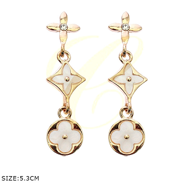 2" Hi Fashion Dangling Earring Gold & Silver .68 each pair