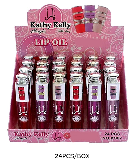 Shiny Silver Cap Lip Gloss 24 pcs per display .81 each