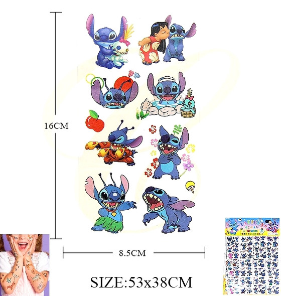 Novelty Temporary Tattoo 20 sets per pk .45 each set