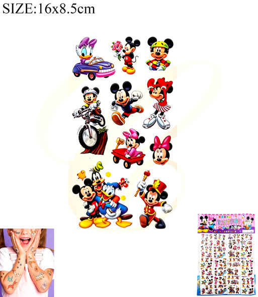 Novelty Temporary Tattoo 20 sets per pk (2706) .45 each set