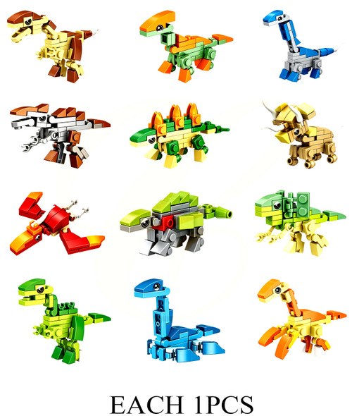 DIY 12 Style Mixed Dinosaur Sets 12 per display box .75 each