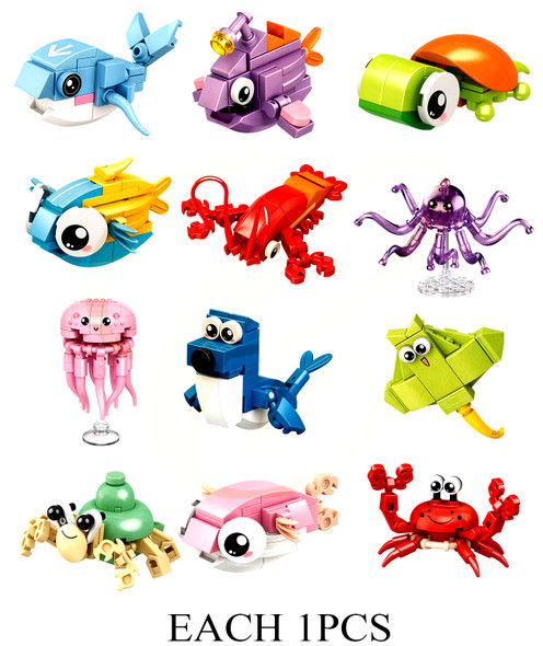 DIY 12 Style Mixed Ocean Life Sets 12 per display box .75 each