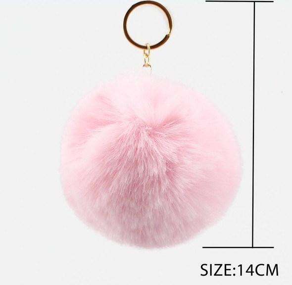 BEST BUY 5.5" Jumbo Faux Fur Pom Pom Key Chain w/ Clip Asst Colors .68 each
