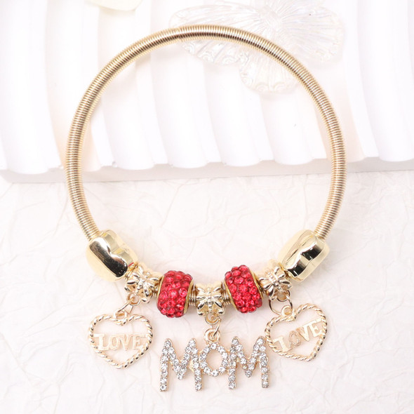 Spring Style Gold & Silver MOM Love Charm Bracelet .70 each