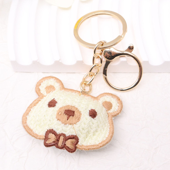 Embroidered Animal Face Keychains .70 each 