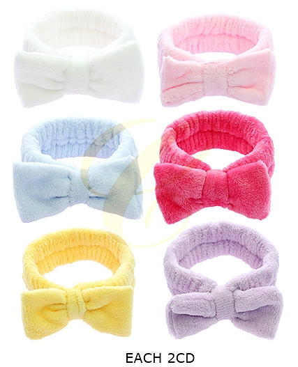SPA/BEACH Ribbon Stretch Asst Color Headband .68 each