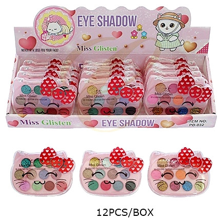 12 Color Palette Cute Cate Eyeshadow 12 per bx $1.62 each