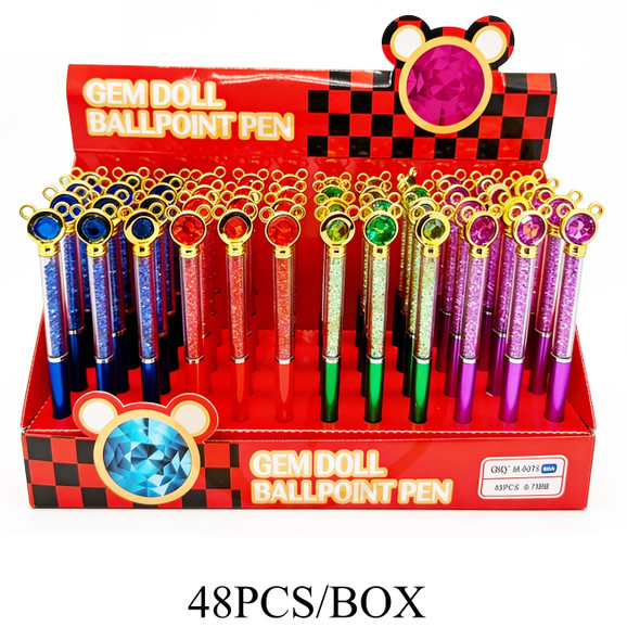 Mouse Topper Gel Pens w/ Crystals 48 pcs per display box .68 each