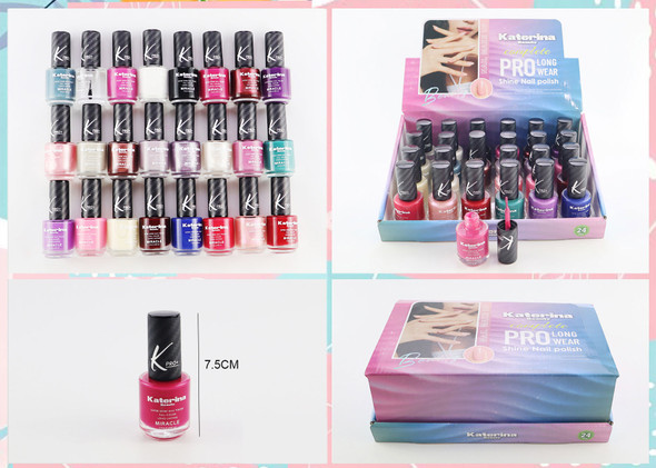 Complete Pro Long Wear Shine Nail Polish 24 pcs per display box .75 each