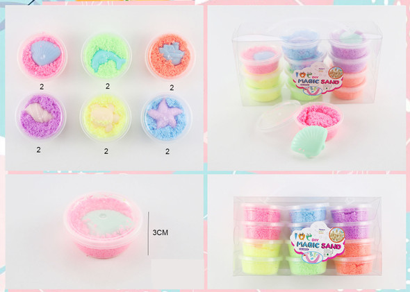 DIY Magic Sand (Mini Kinetic Sand Cups) .75 each