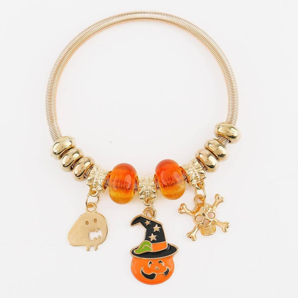 Spring Style Gold & Silver Halloween Charm Bracelet .68 each