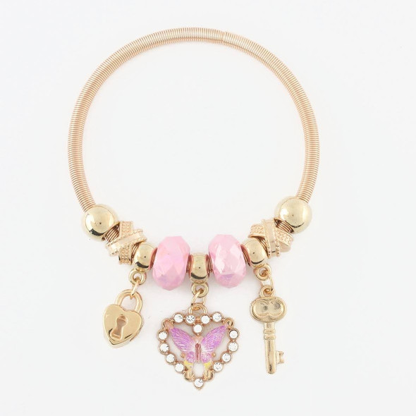 Spring Style Gold & Silver Butterfly Charm Bracelet .68 each