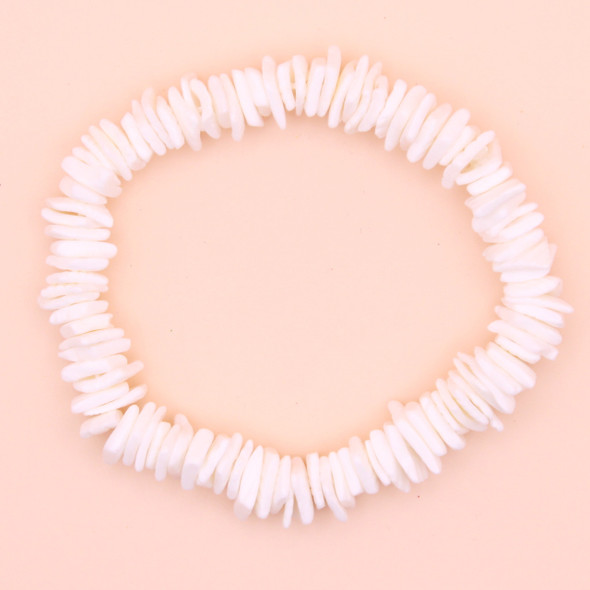 8" Puka Shell Bracelet All White Color 12 per pk  $1.12 ea