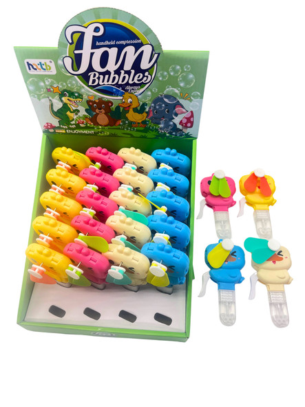 Happy Duck Bubble Blower with Handheld Fan 24 pcs per display box .68 each