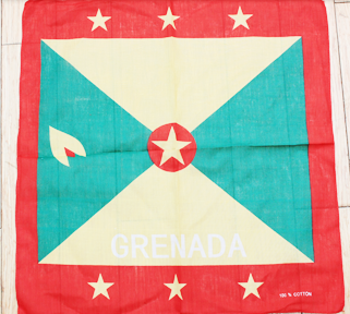 21" Grenada Flag Bandana .68 each