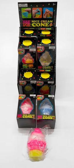 3.7" Ice Cream Squishy Squeeze Toy 12 pcs per display box $2.00 each