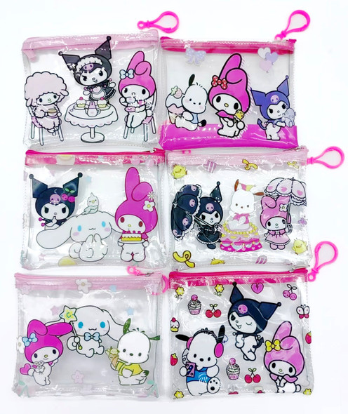 3.7" Clear Novelty Coin Purse .70 each