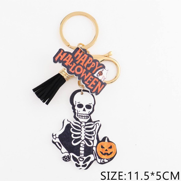 Halloween Skeleton "Happy Halloween" Keychain .70 each
