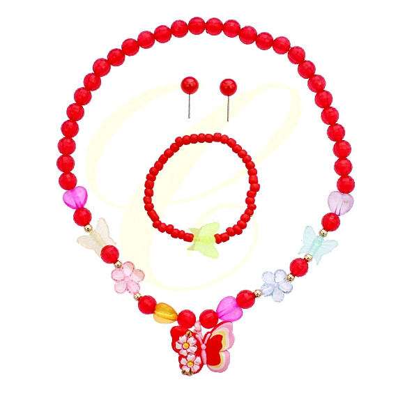 Butterfly Charm Jewelry Set .70 each set