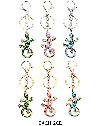 4.9" Gecko Enamel Keychain .70 each