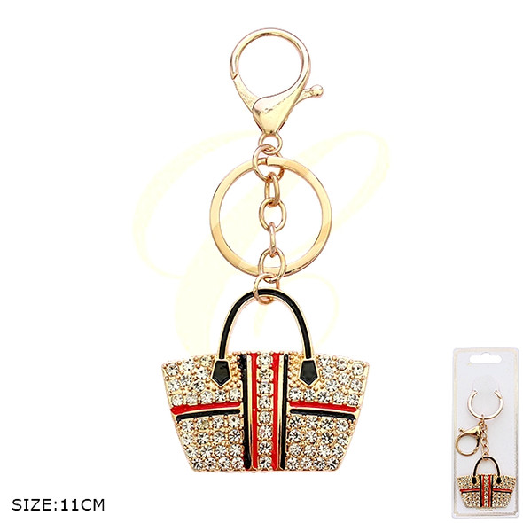 4.3" Luxurious Handbag Rhinestone Keychain .70 each