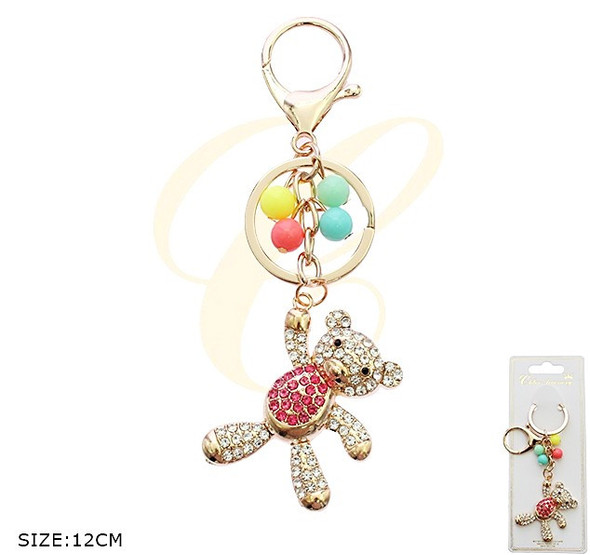 Sparkling Teddy Bear Keychain .70 each