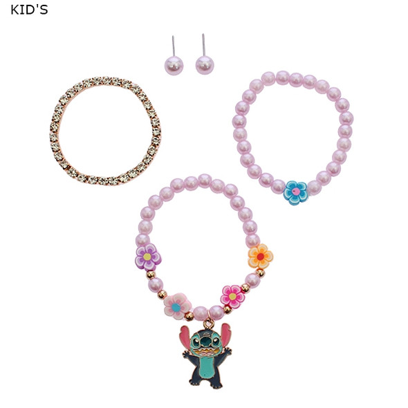 Kids Novelty Bracelet & Stud Earring Set .70 each