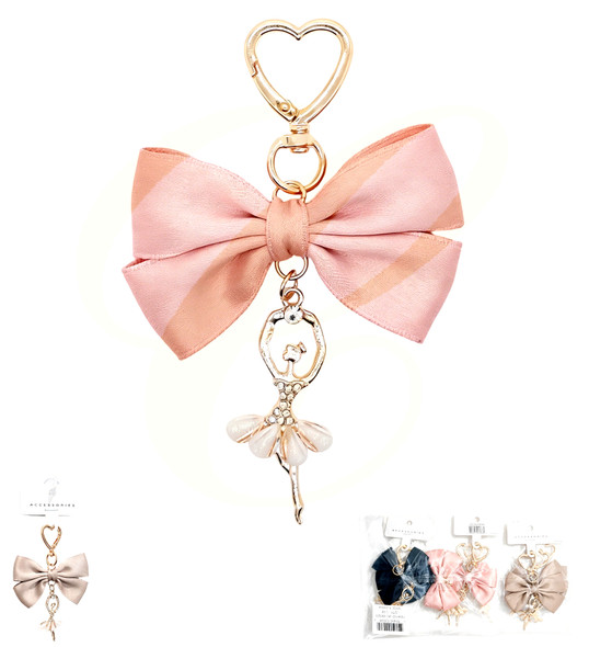 Satin Bow Ballerina Keychain .70 each
